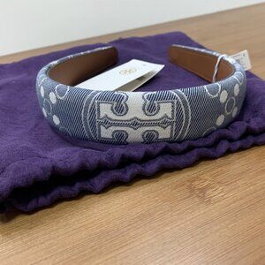 Tory Burch T Monogram padded jacquard headband